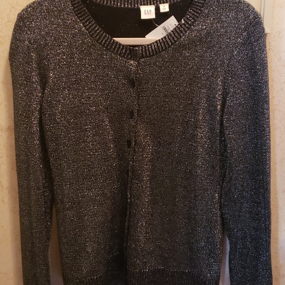 Metallic long sleeve cardigan - Picture 1 of 5